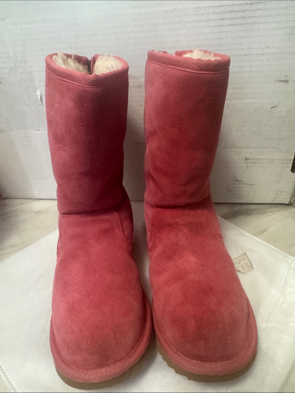 UGG Women's Mid-Calf Suede Boots in Rose Pink